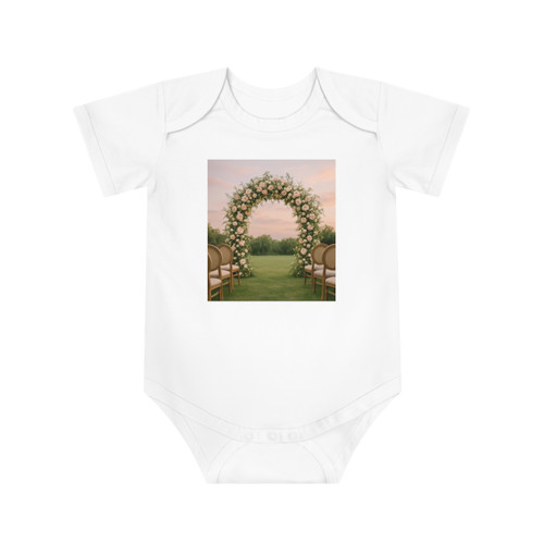 Ethereal Garden Bliss - Baby Short Sleeve Bodysuit