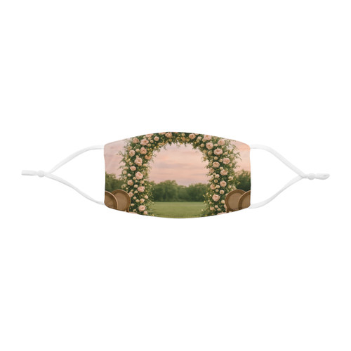 Ethereal Garden Bliss - Snug-Fit Polyester Face Mask