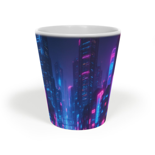 Cyberpunk Dreamscape - Latte Mug, 12oz