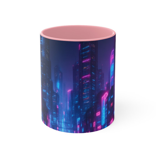 Cyberpunk Dreamscape - Accent Mugs