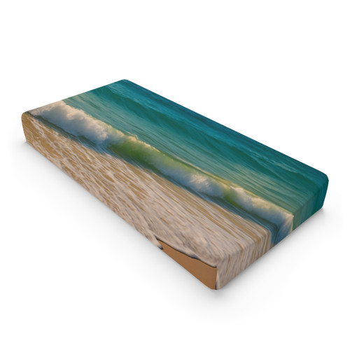 Serene Coastal Bliss - Baby Changing Pad Cover