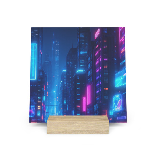 Cyberpunk Dreamscape - Gallery Board with Stand