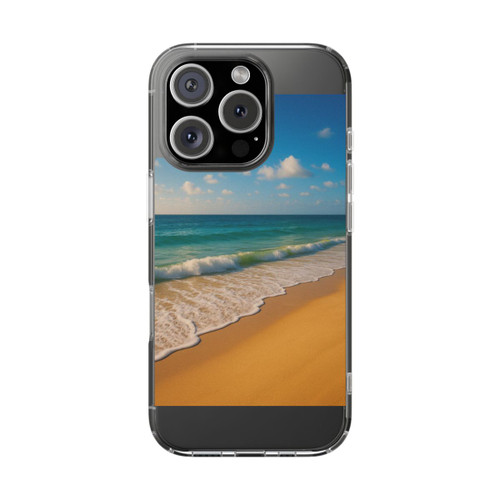 Serene Coastal Bliss - Magnetic Clear Impact-Resistant Cases