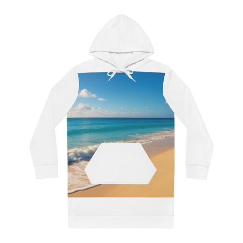 Serene Coastal Bliss - Women's Hoodie Dress (AOP)
