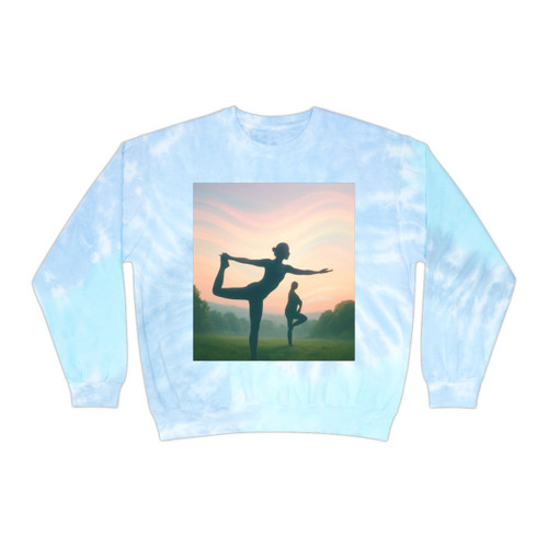 Serenity in Motion - Unisex Tie-Dye Sweatshirt