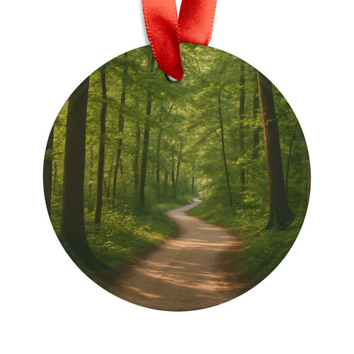Path of Enlightenment - Acrylic Ornament with Ribbon