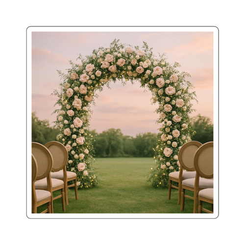 Ethereal Garden Bliss - Square Stickers