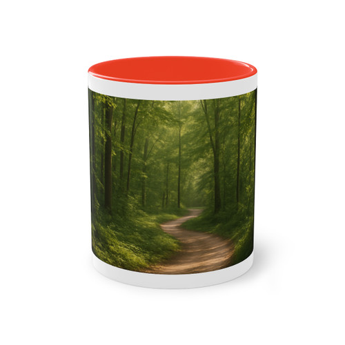 Path of Enlightenment - Two-Tone Coffee Mug, 11oz