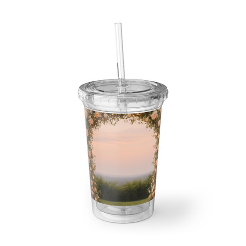 Ethereal Garden Bliss - Suave Acrylic Cup