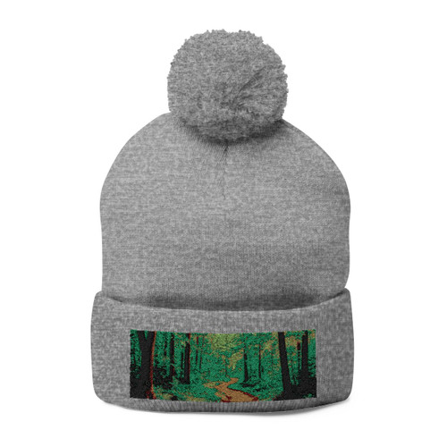 Path of Enlightenment - Pom-Pom Knit Cap (Embroidery)