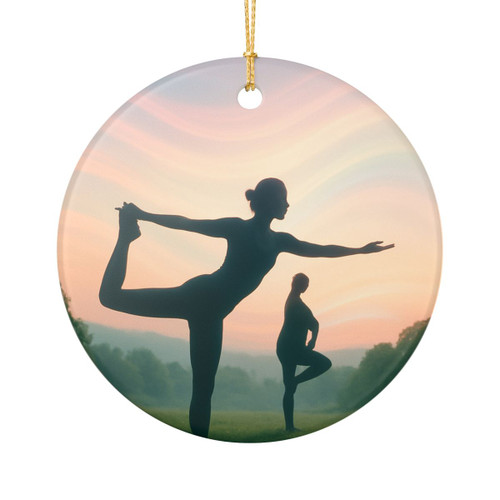 Serenity in Motion - Ceramic Decoration Ornament, (1pc)