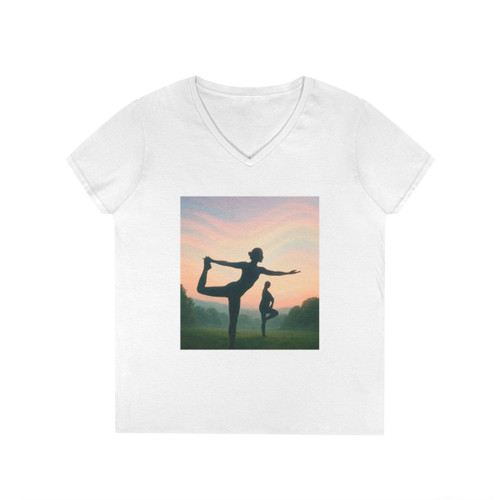 Serenity in Motion - Ladies' V-Neck T-Shirt