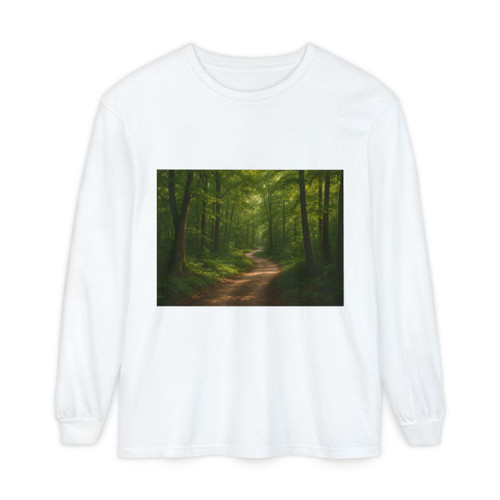 Path of Enlightenment - Unisex Garment-dyed Long Sleeve T-Shirt