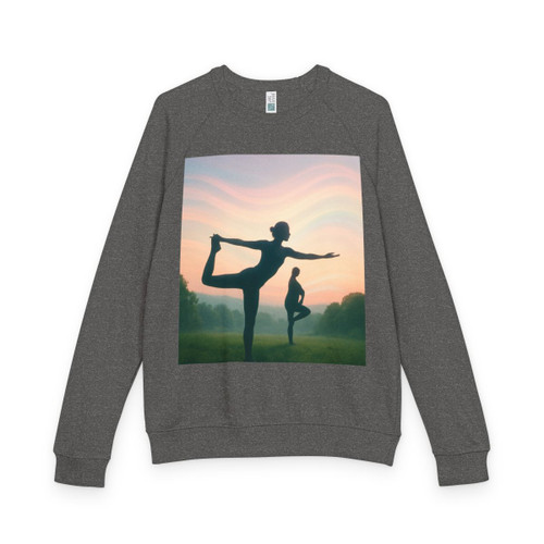 Serenity in Motion - Unisex French Terry Raglan Crewneck