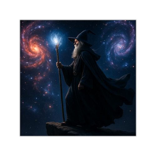 Celestial Spellbinder - Square Vinyl Stickers