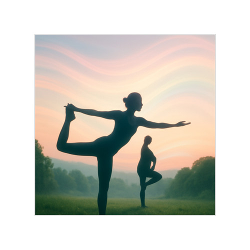 Serenity in Motion - Transparent Outdoor Stickers, Square, 1pc