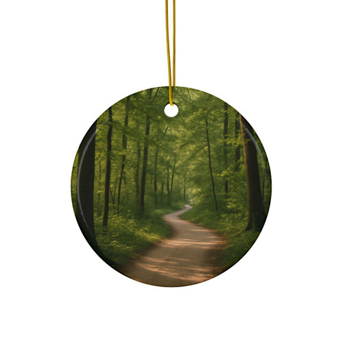 Path of Enlightenment - Decorative Ceramic Ornaments, Double-Sided (1pc, 3pcs, 5pcs, 10pcs)