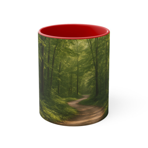 Path of Enlightenment - Colorful Accent Mugs, 11oz