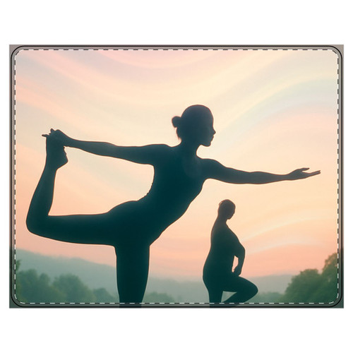 Serenity in Motion - PU Leather Mouse Mat