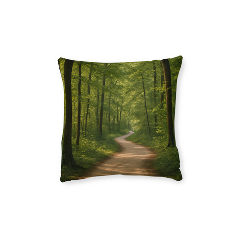 Path of Enlightenment - Square Pillow - Pink Back