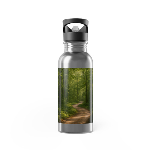 Path of Enlightenment - Stainless Steel Water Bottle With Straw, 20oz