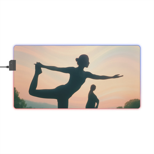 Serenity in Motion - LED Gaming Mouse Pad