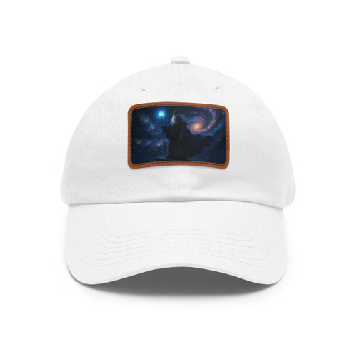 Celestial Spellbinder - Dad Hat with Leather Patch (Rectangle)