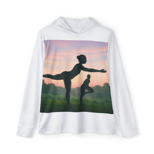 Serenity in Motion - Men's Sports Warmup Hoodie (AOP)