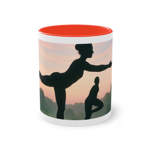 Serenity in Motion - Two-Tone Coffee Mug, 11oz