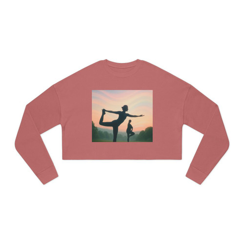 Serenity in Motion - Women's Cropped Sweatshirt