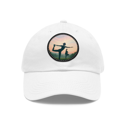 Serenity in Motion - Dad Hat with Leather Patch (Round)