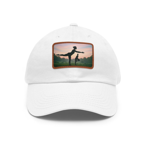 Serenity in Motion - Dad Hat with Leather Patch (Rectangle)