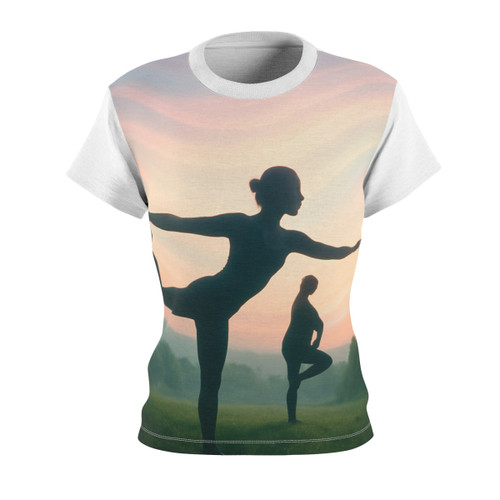 Serenity in Motion - Women's Cut & Sew Tee (AOP)