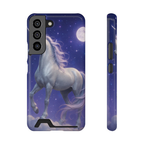 Celestial Unicorn Dreams - Phone Case With Card Holder