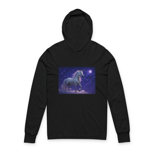 Celestial Unicorn Dreams - Unisex Hooded Long Sleeve Tee