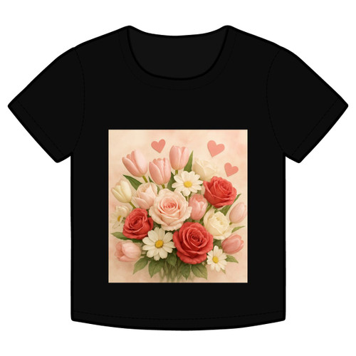 Love in Bloom - Organic Rib Baby Tee