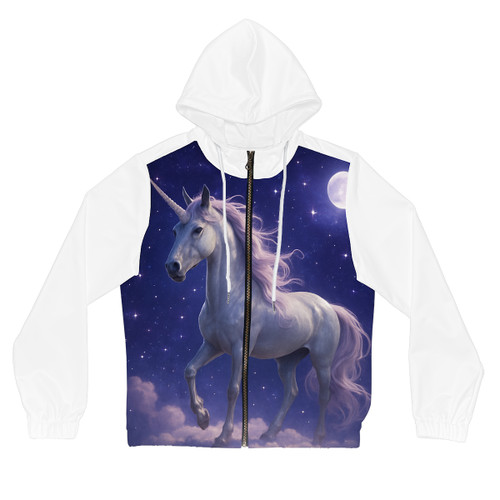 Celestial Unicorn Dreams - Women’s Full-Zip Hoodie (AOP)