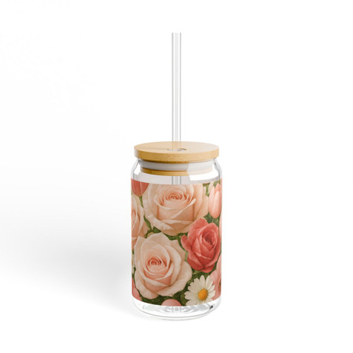 Love in Bloom - Sipper Glass, 16oz