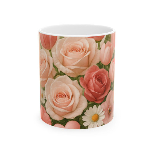 Love in Bloom - Ceramic Mug, (11oz, 15oz)