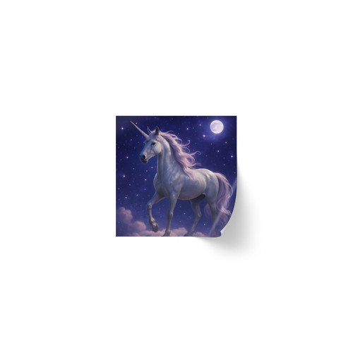 Celestial Unicorn Dreams - Square Sticker Label Rolls