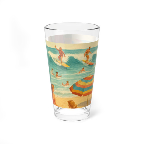 Retro Beach Party - Mixing Glass, 16oz