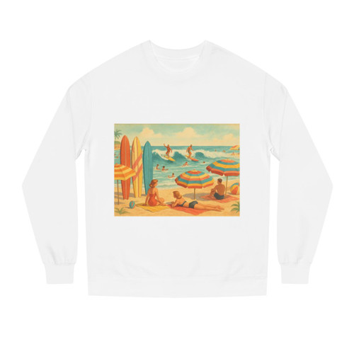 Retro Beach Party - Unisex Crew Neck Sweatshirt