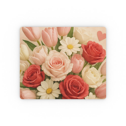 Love in Bloom - Rectangular Mouse Pad