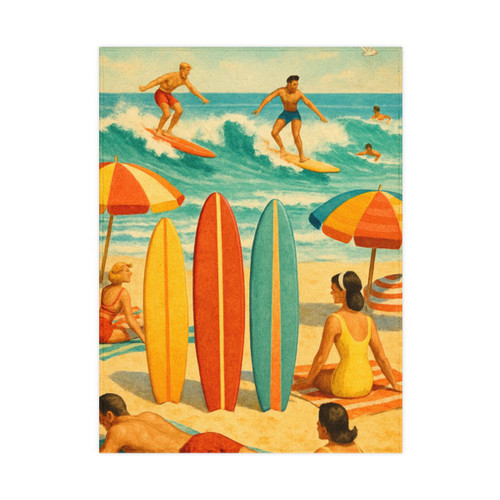 Retro Beach Party - Toddler Blanket