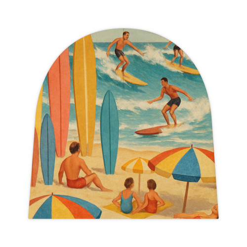 Retro Beach Party - Baby Beanie (AOP)