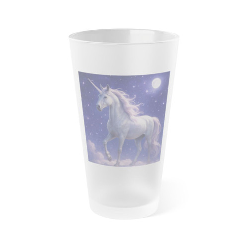 Celestial Unicorn Dreams - Frosted Pint Glass, 16oz