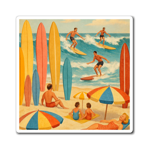 Retro Beach Party - Magnets