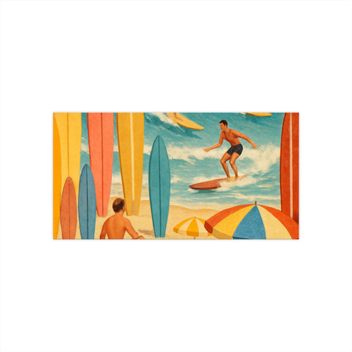 Retro Beach Party - Bumper Stickers