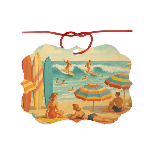 Retro Beach Party - Aluminum Ornaments, 1pc
