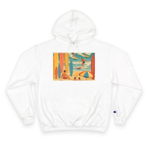 Retro Beach Party - Champion Hoodie